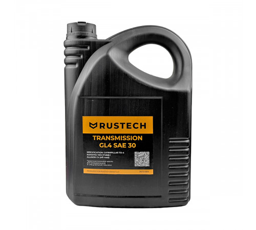 Масло трансмиссионное RUSTECH TRANSMISSION GL4 SAE 30 5л (ЧЗ)