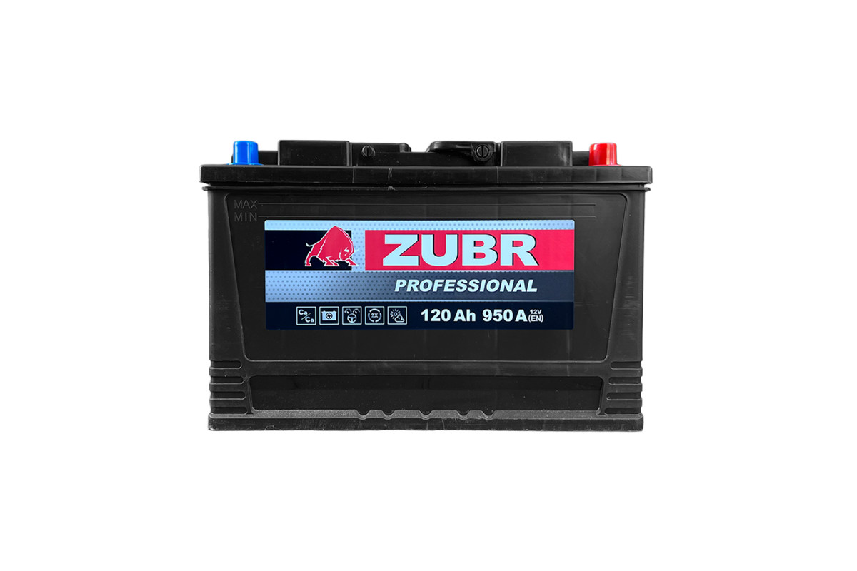 Аккумулятор ZUBR Professional 120 Ah/12V 950A