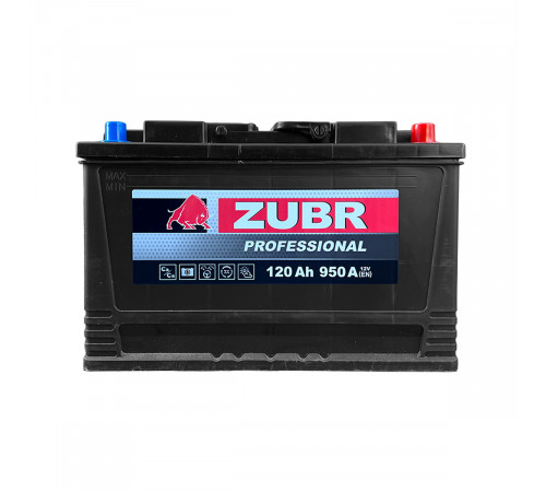 Аккумулятор ZUBR Professional 120 Ah/12V 950A